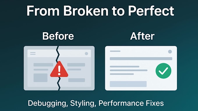 fix bugs and errors in your react or nextjs website fast