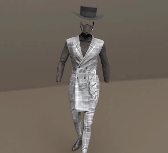 Do realistic 3d fashion animation, 3d fashion design, 3d mockup, 3d