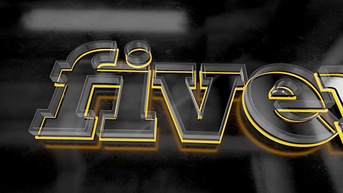 create professional looking elegant glass 3d intro