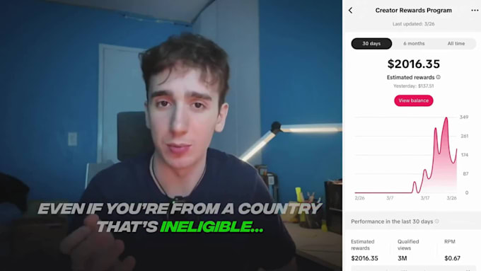 create USA, france, uk tiktok accounts, monetization, creator rewards program