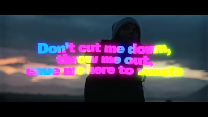 make an animated lyric video for your song