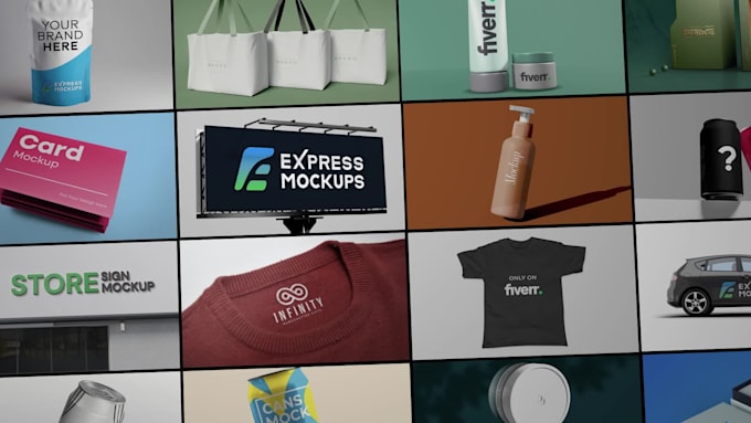 Design professional 3d product mockups for your brand by Express ...