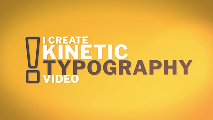 create unique kinetic typography, text animation and motion graphic design