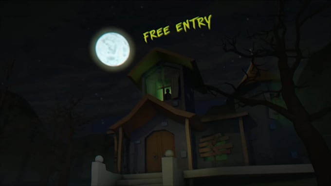 make halloween horror animation video greetings