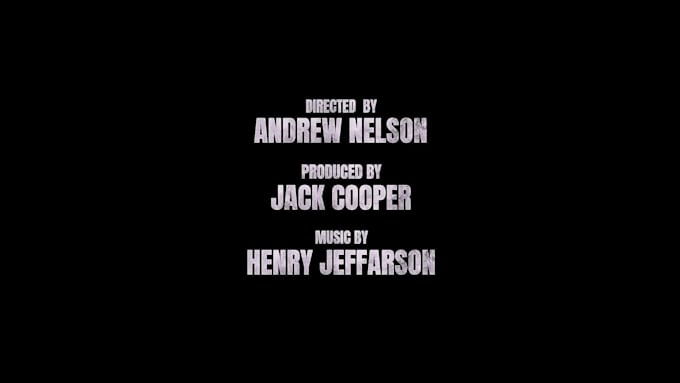 make credits title cards