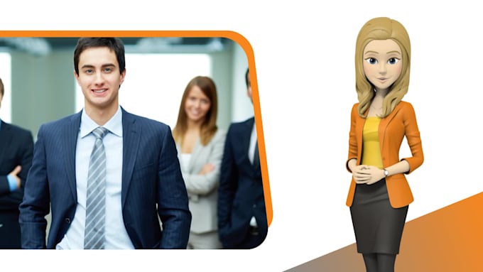 create a 3d character explainer video with infographic
