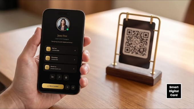 build a premium clickable digital business card