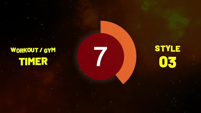 transparency countdown pack for workout, gym, yoga videos