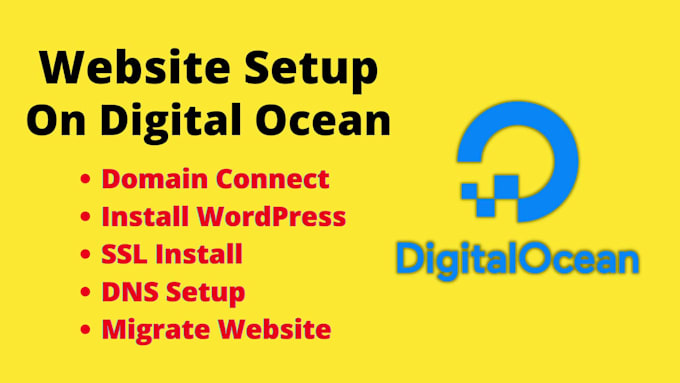 setup your websites on digitalocean, gcp, AWS, azure