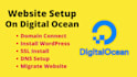 setup your websites on digitalocean, gcp, AWS, azure