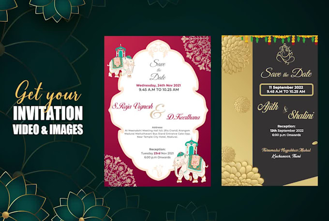 make indian wedding invitation video