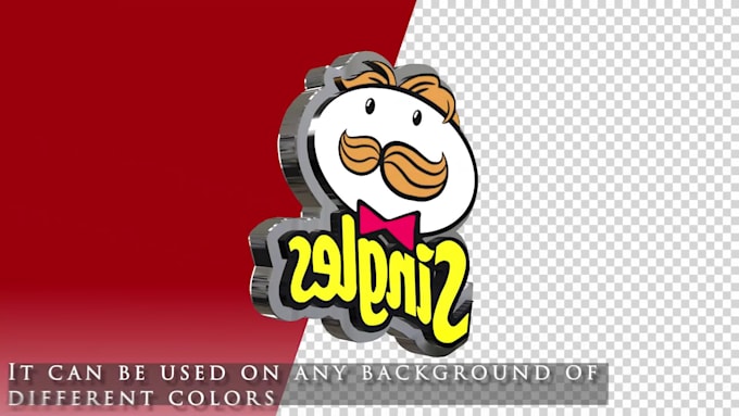seamless 3d rotation of your logo, text, or images