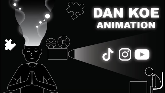 create minimalist dan koe style video for tiktok and reels