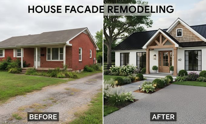 redesign your house facade with realistic exterior rendering