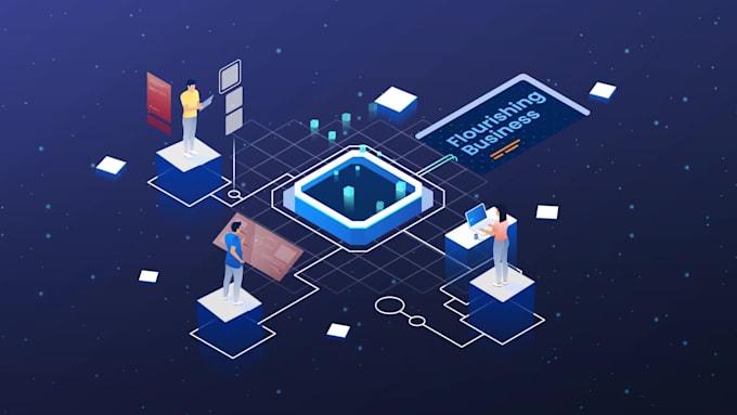 create a custom 2d isometric explainer video animation