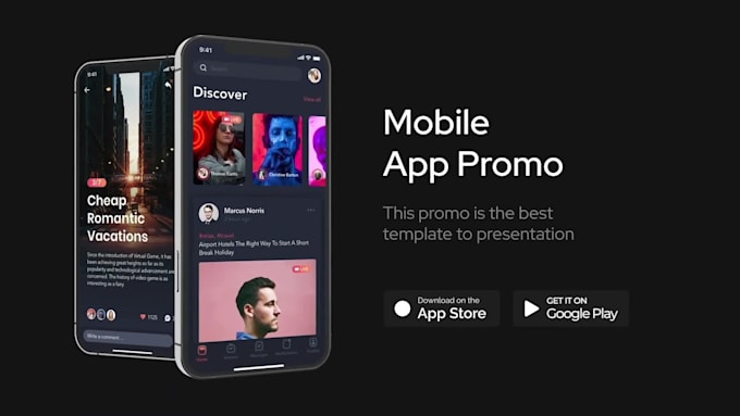 do short promo video for mobile app