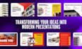 design investor pitch deck and business presentation in powerpoint
