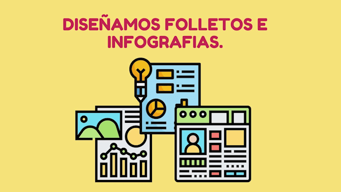 infografías y folletos creativos y profesionales