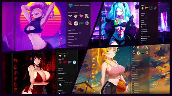 animate steam profile artwork and static avatar full profile