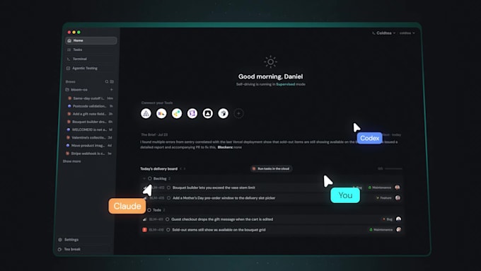 create saas launch video for landing page and product hunt