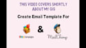 create email template for zoho campaigns and mailchimp