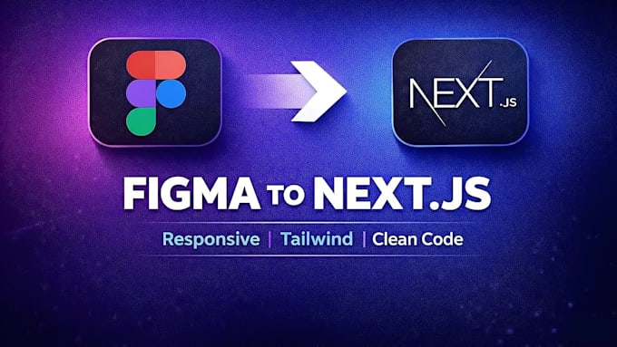 convert figma to next js responsive website with tailwind CSS