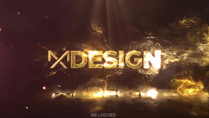 do luxury gold logo animation intro 24h delivery 4k