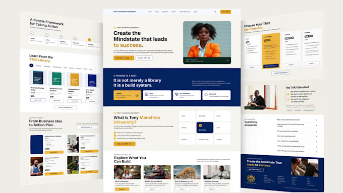 design figma landing page, saas website UI UX design
