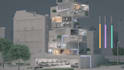 3d architectural exterior warehouse walkthrough rendering animation