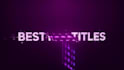 make a colorful glitch logo or intro animation