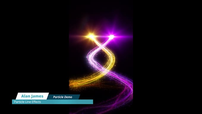 create stunning custom particle effects for videos, social media,  led displas