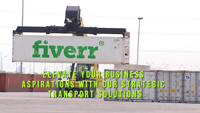 create professional truck, container and warehouse logistics promo video