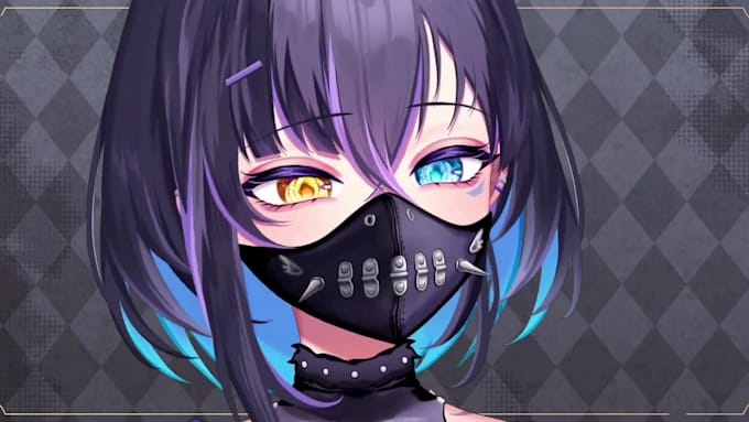 draw 2d vtuber model, anime live2d model, 2d vtuber rigging, 2d vtuber design