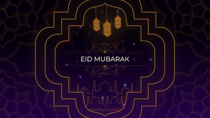 make a professional eid mubarak greeting video