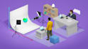 create a custom 3d isometric explainer video animation