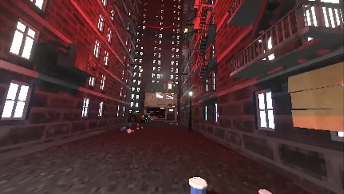 create a low poly 3d animation in a ps1 and n64 style