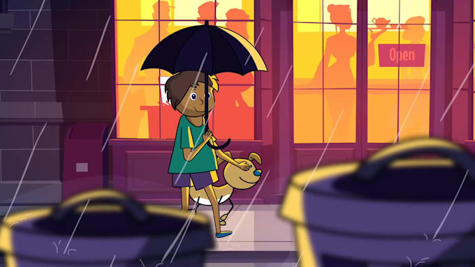 create 2d  animation , character animation for you