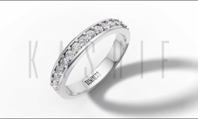 design any custom 3d cad jewelry design and render it