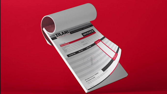 design custom PDF order forms, invoices letterhead templates