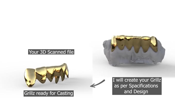 3d sculpt your grillz for casting