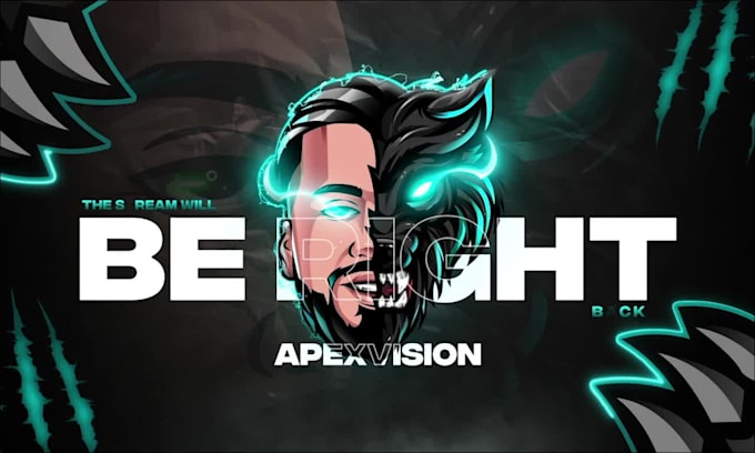 design animated twitch stream overlay, twitch logo, panels, screens, alerts