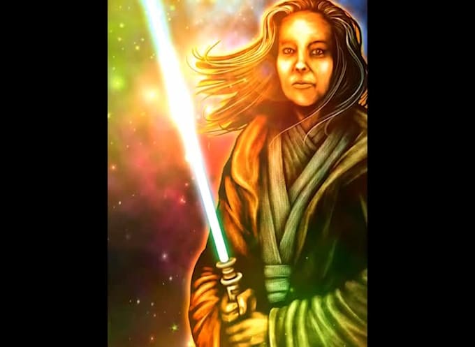 draw you as a Star Wars style character