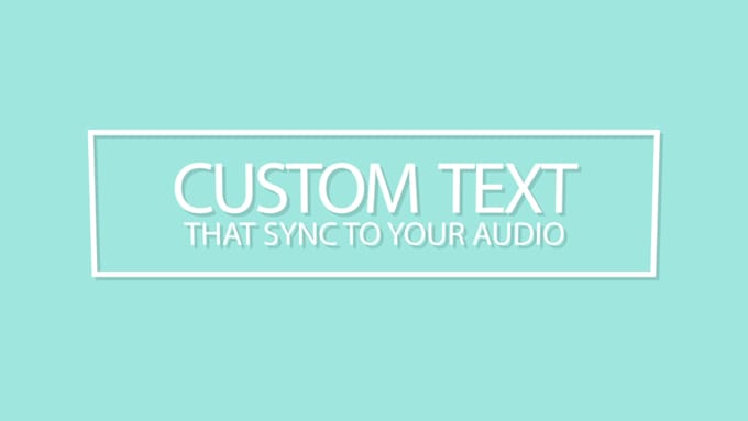 do custom kinetic typography and motion graphics for videos