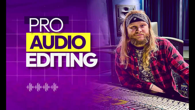 clean audio, fix, remove noise or repair video sound in 24h