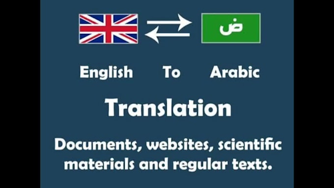 do transcribe english to arabic translation
