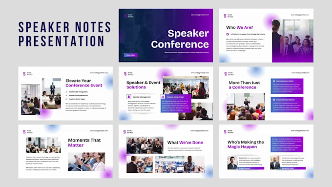 design animated event, keynote presentations in ppt, google slides, prezi