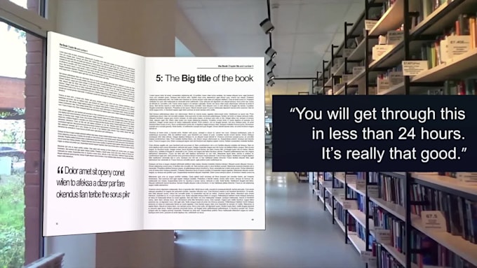 make 3d book promotion video