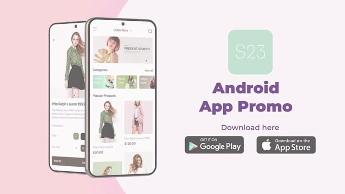 create android app promo animation video