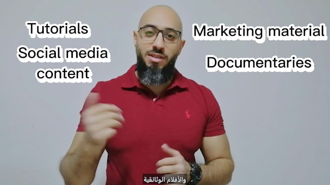 translate your english or arabic video, add subtitles or captions