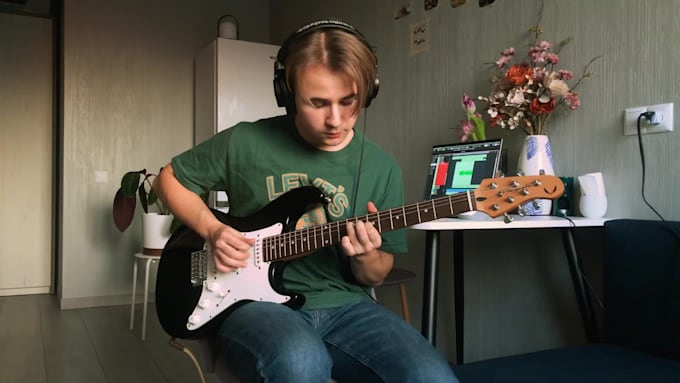 record professional electric guitar tracks for your song